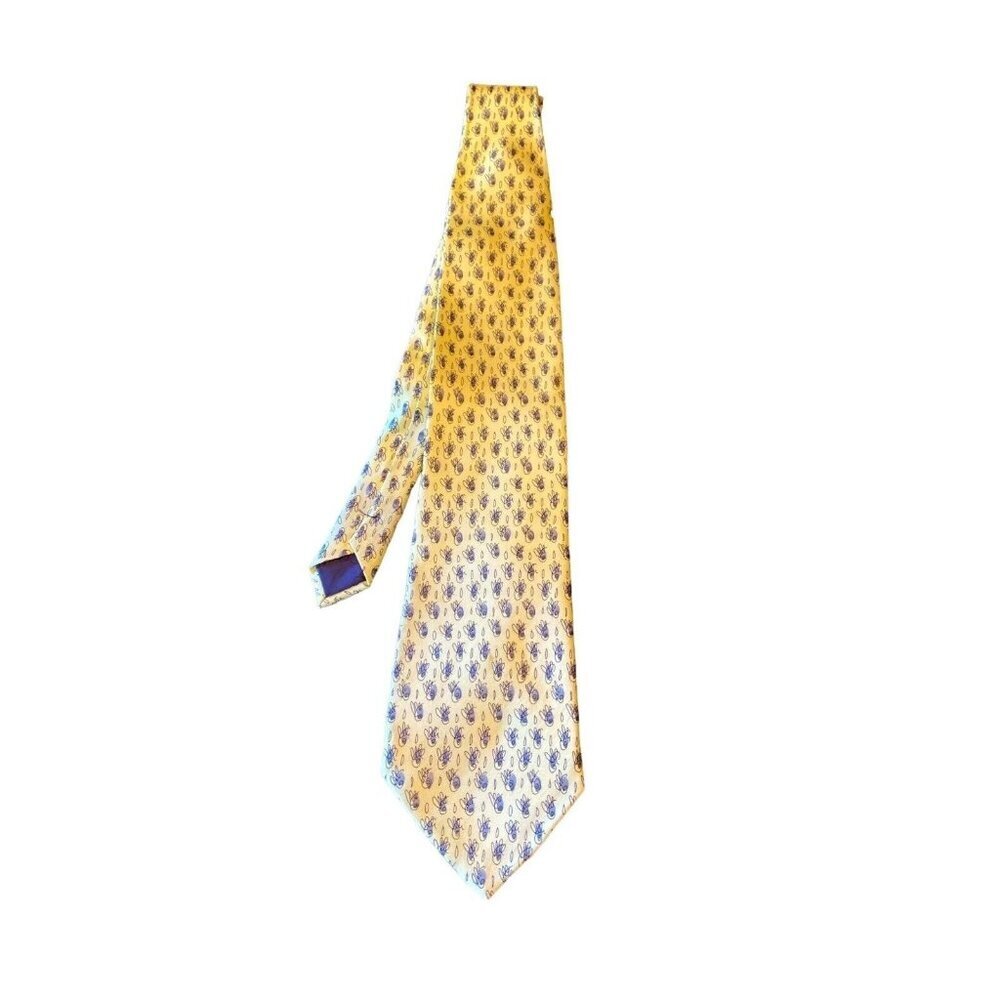 J. Garcia Silk Yellow Abstract Graphic Print Collection 14